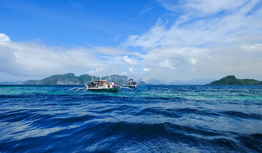 Seascape Of Coron Island, Philippines