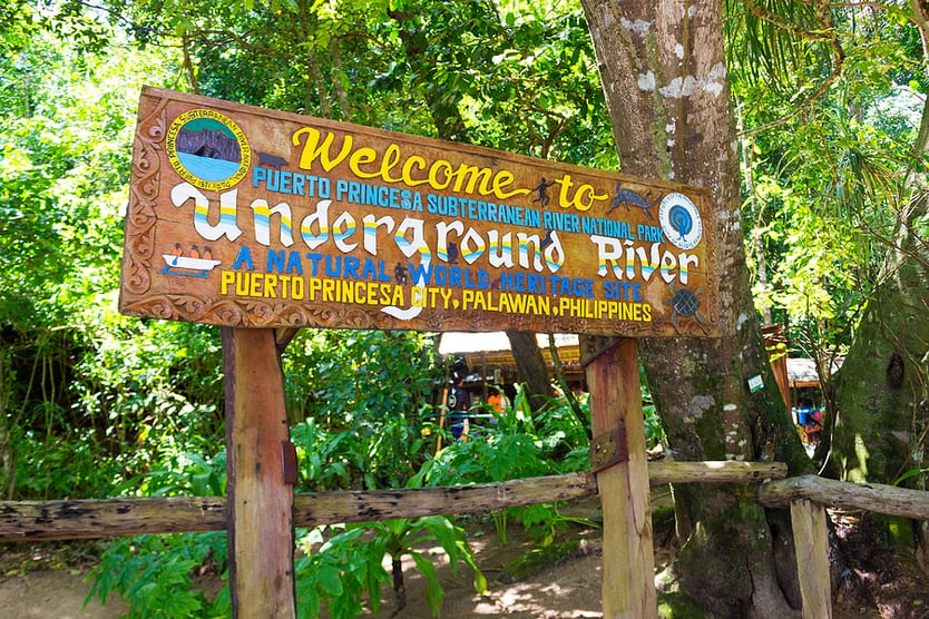 Welcome Sign Puerto Princesa Underground River National Park