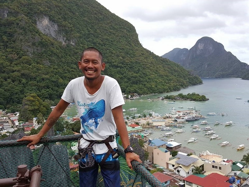 top of El Nido Canopy Walk