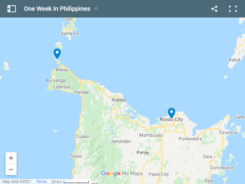 One Week In Philippines map