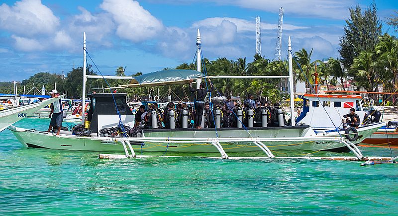 Scuba diving in Boracay Island