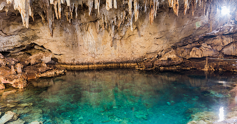 Famous Hinagdanan Cave in Panglao Bohol