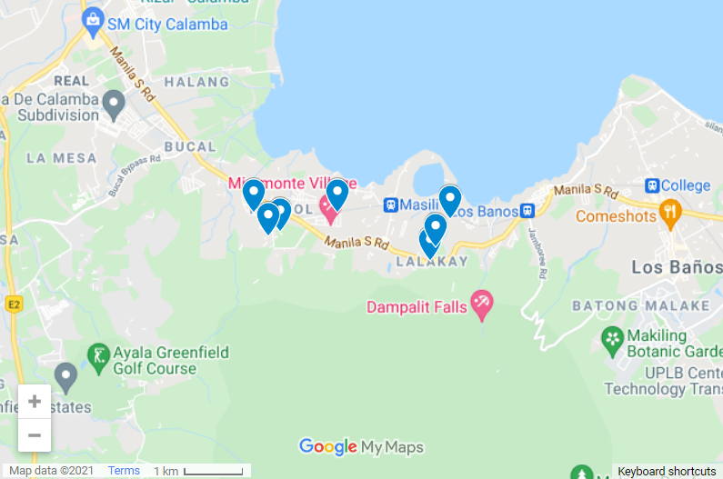 Best Private Resort in Pansol Laguna map